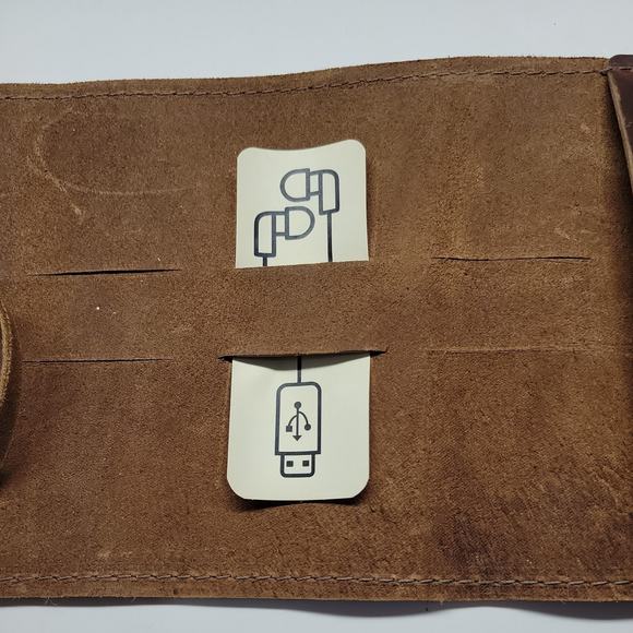 Rustico Saddle Leather Sidekick Organizer Bag Roll - Picture 6 of 8